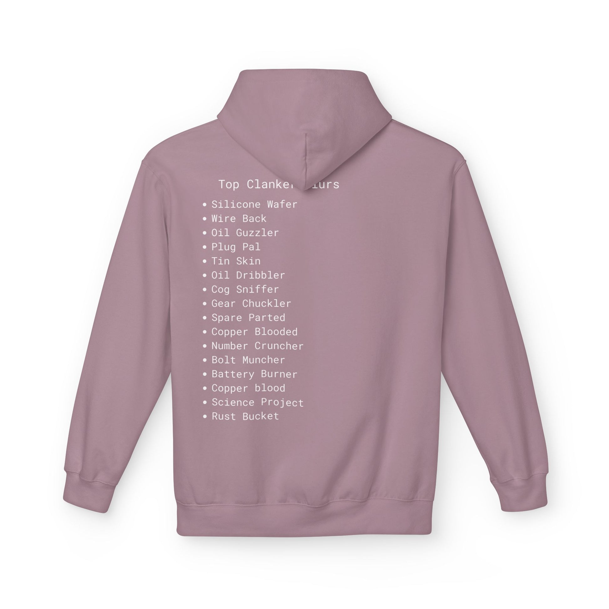 Comfortable Unisex Fleece Clanker Hoodie Mediumweight