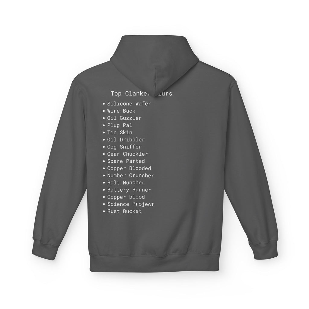 Comfortable Unisex Fleece Clanker Hoodie Mediumweight