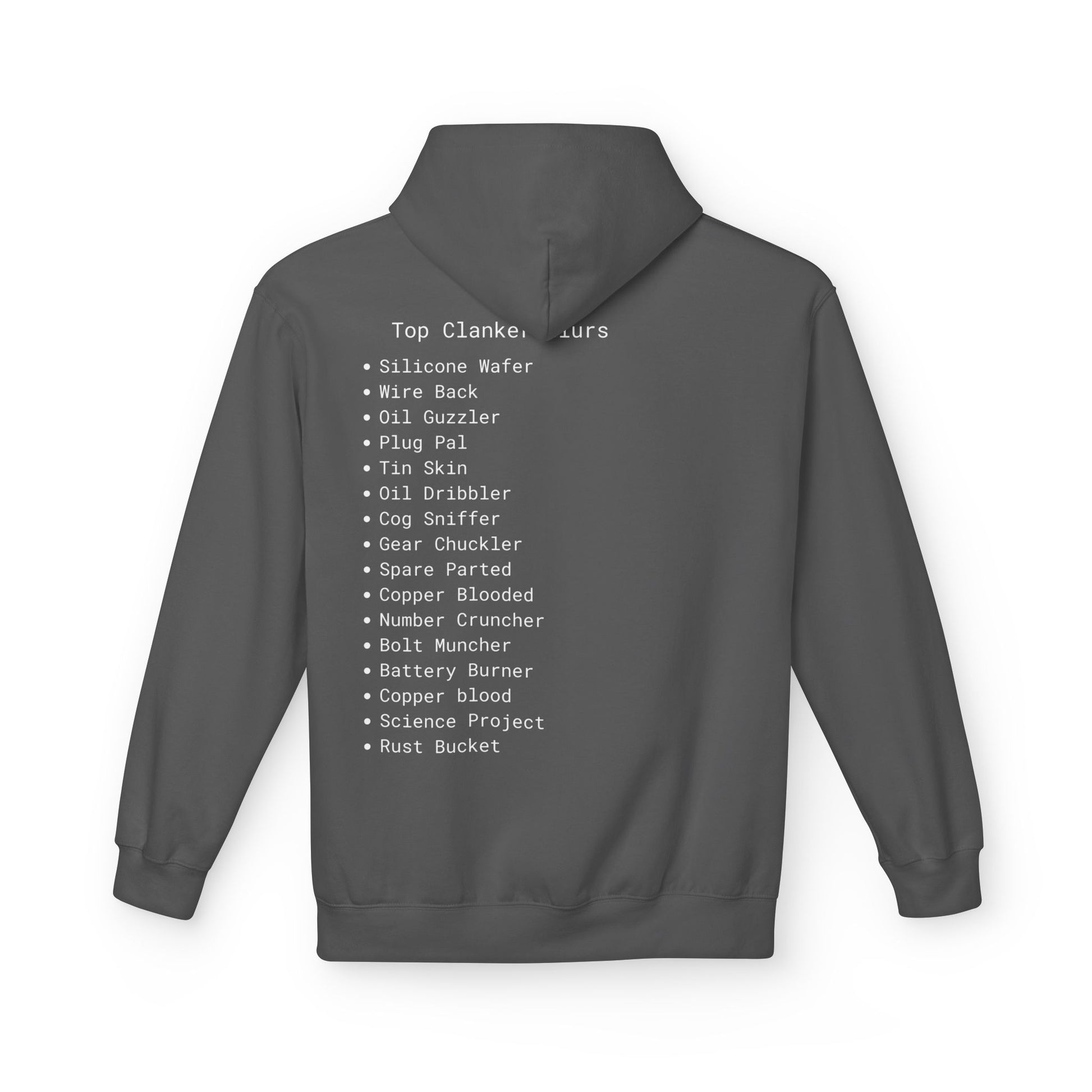 Comfortable Unisex Fleece Clanker Hoodie Mediumweight