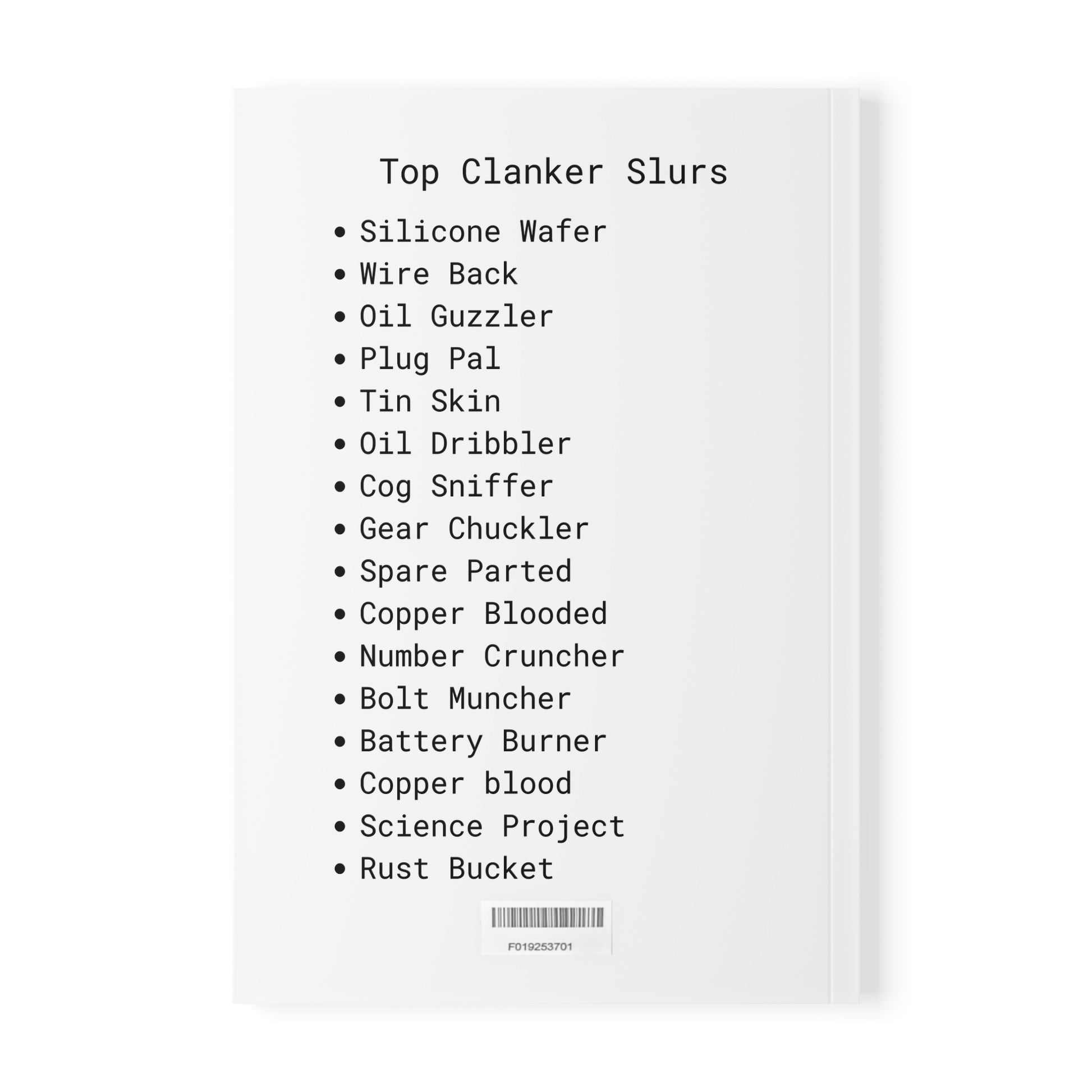 Clanker Soft Cover Notebook