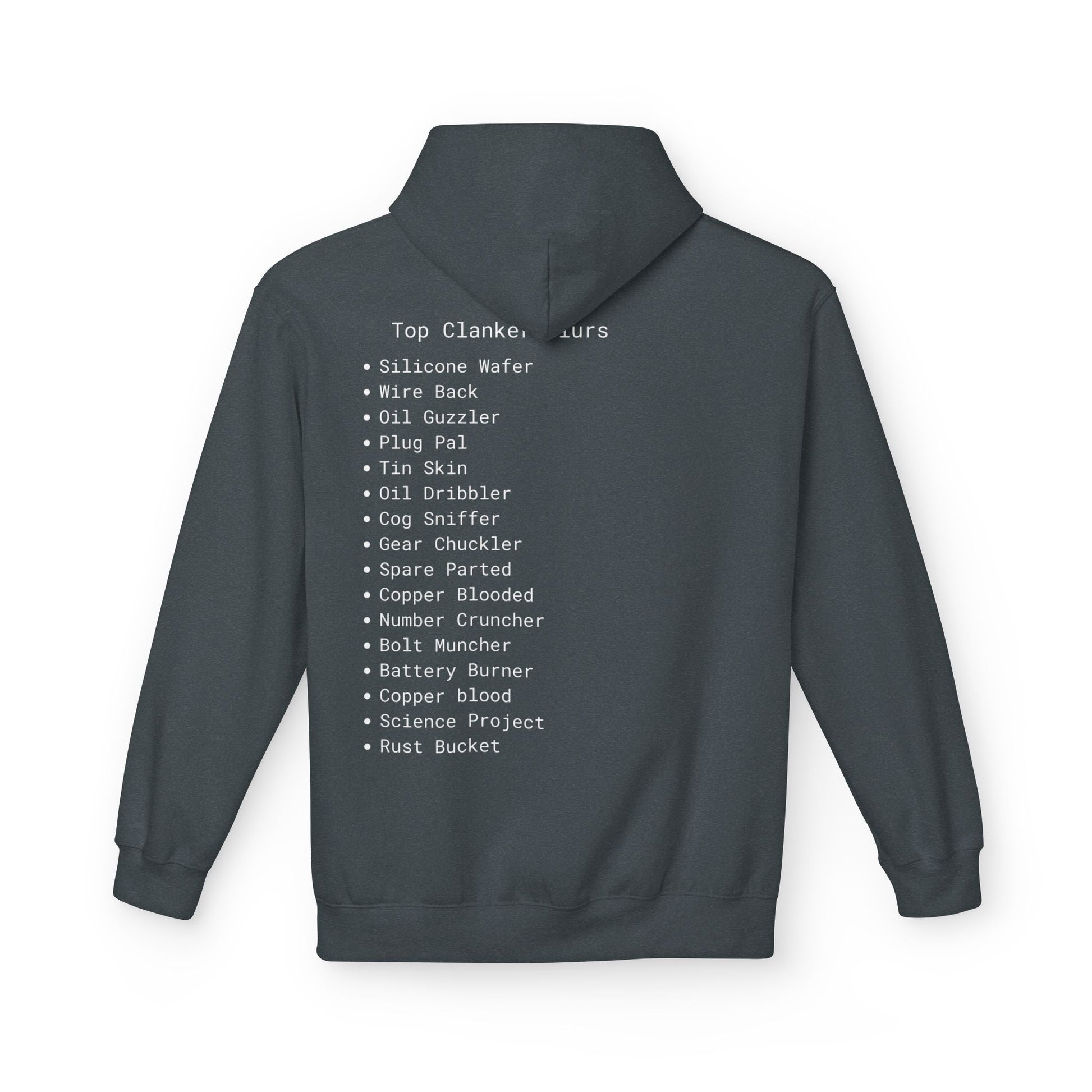 Comfortable Unisex Fleece Clanker Hoodie Mediumweight