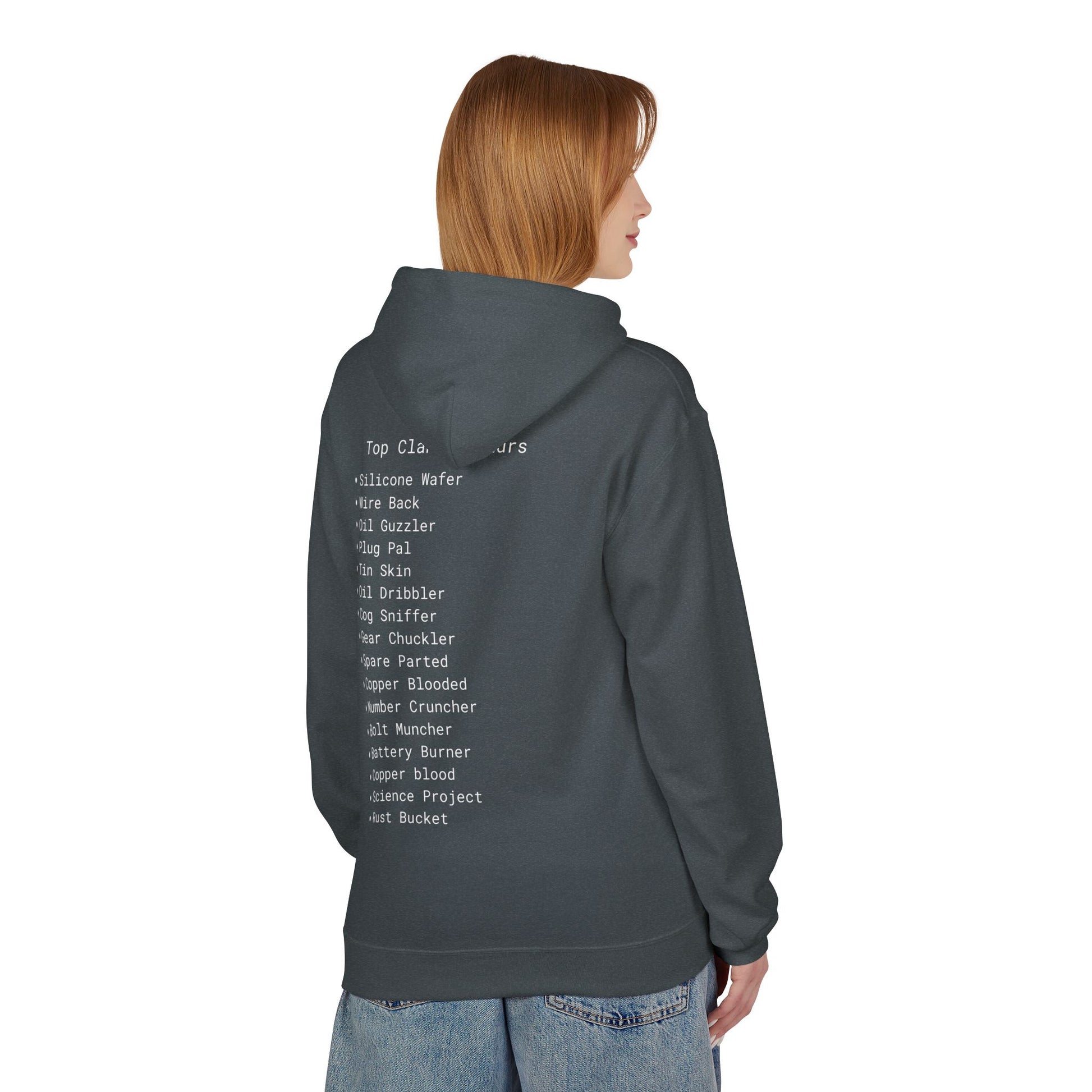 Comfortable Unisex Fleece Clanker Hoodie Mediumweight