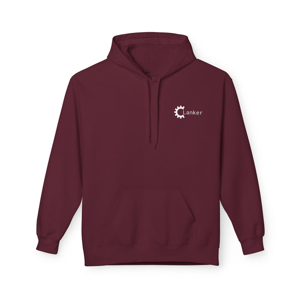 Comfortable Unisex Fleece Clanker Hoodie Mediumweight