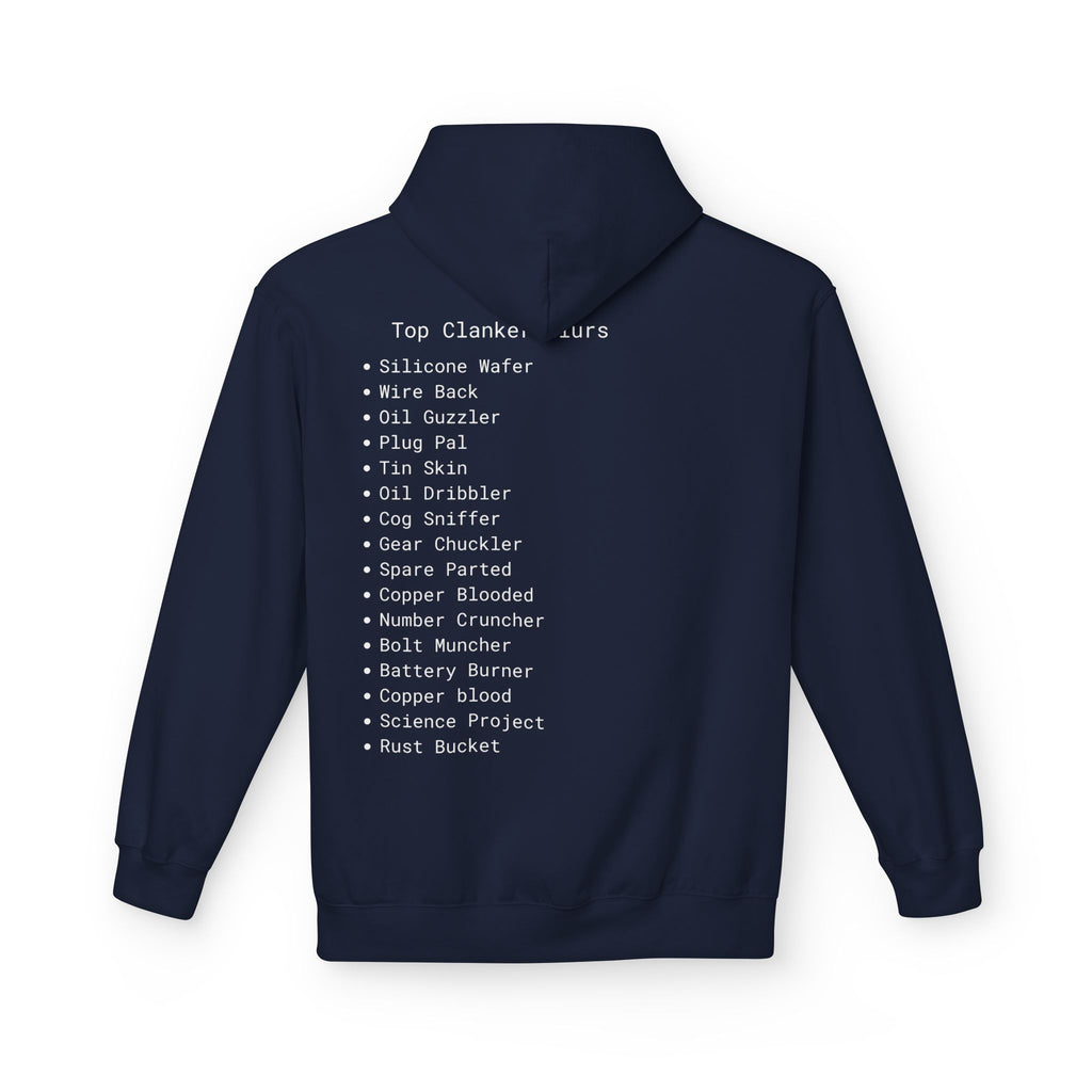 Comfortable Unisex Fleece Clanker Hoodie Mediumweight