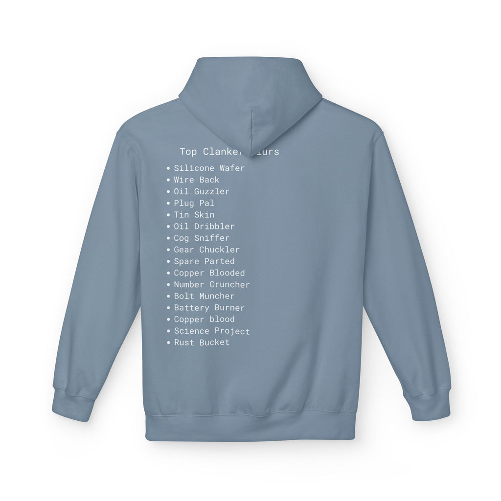 Comfortable Unisex Fleece Clanker Hoodie Mediumweight