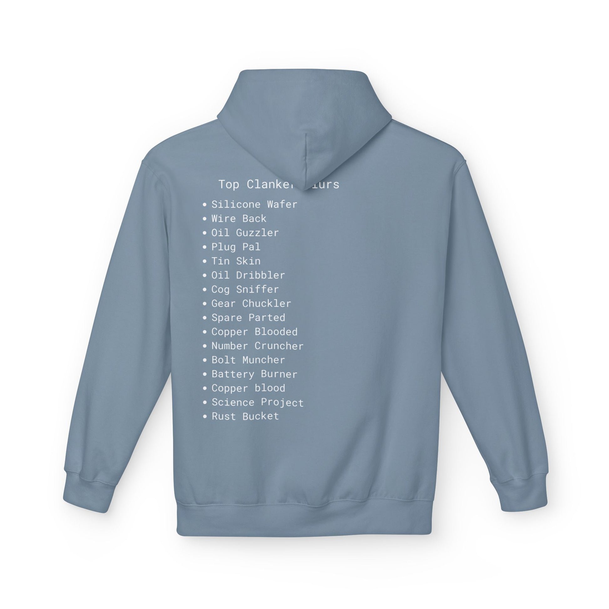 Comfortable Unisex Fleece Clanker Hoodie Mediumweight