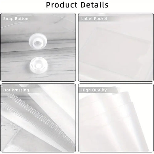 A5 Plastic Popper Wallet With Window