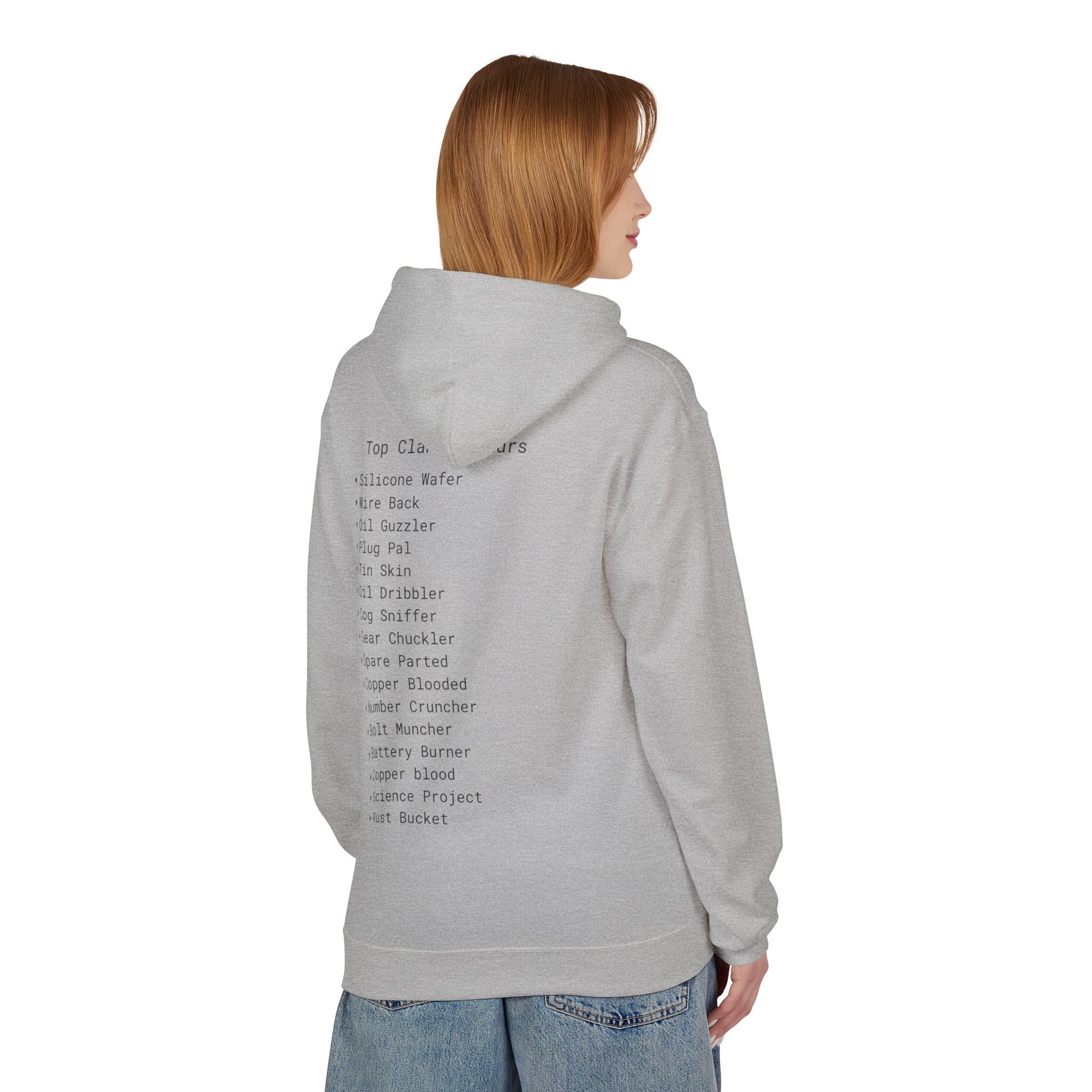 Comfortable Unisex Fleece Clanker Hoodie Mediumweight
