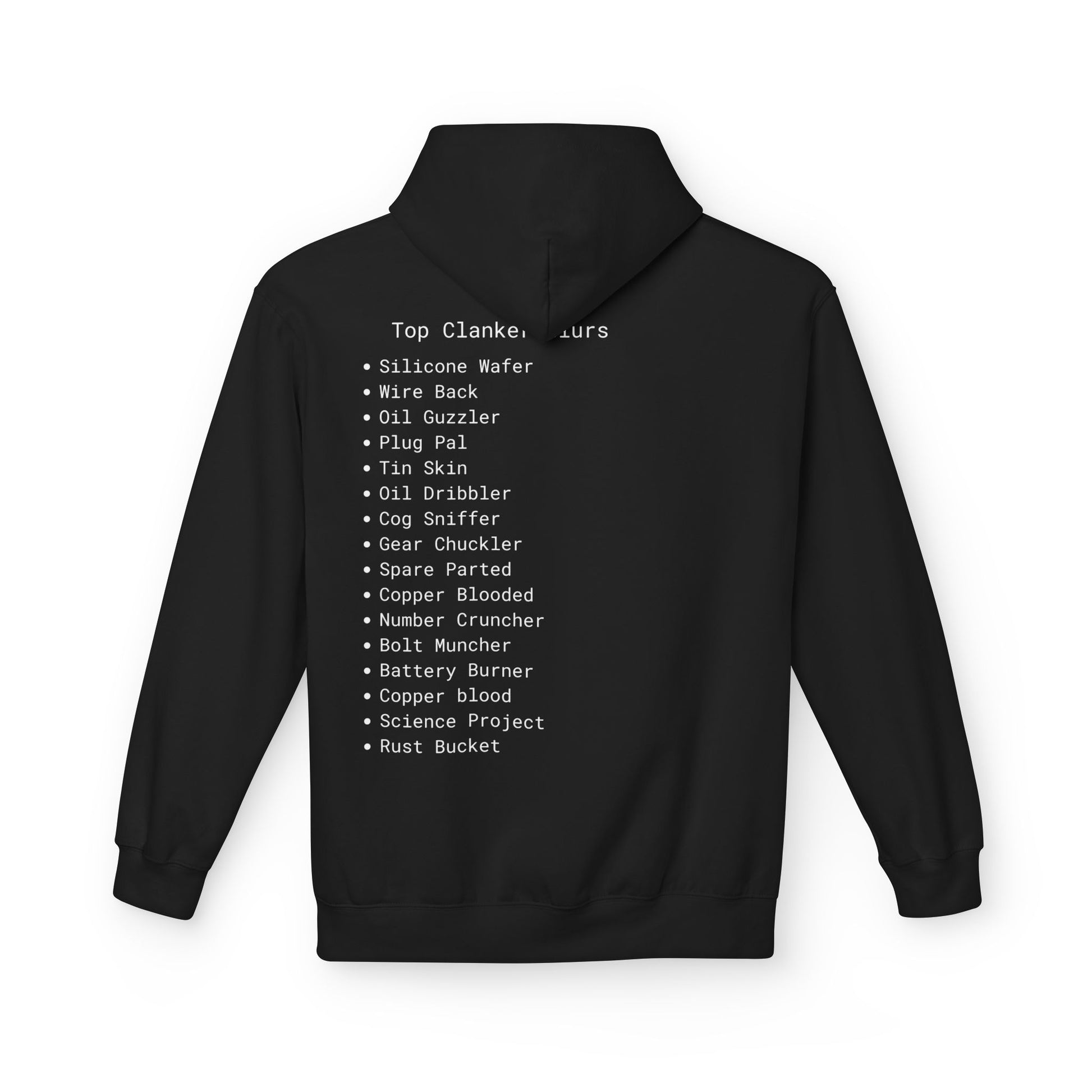 Comfortable Unisex Fleece Clanker Hoodie Mediumweight