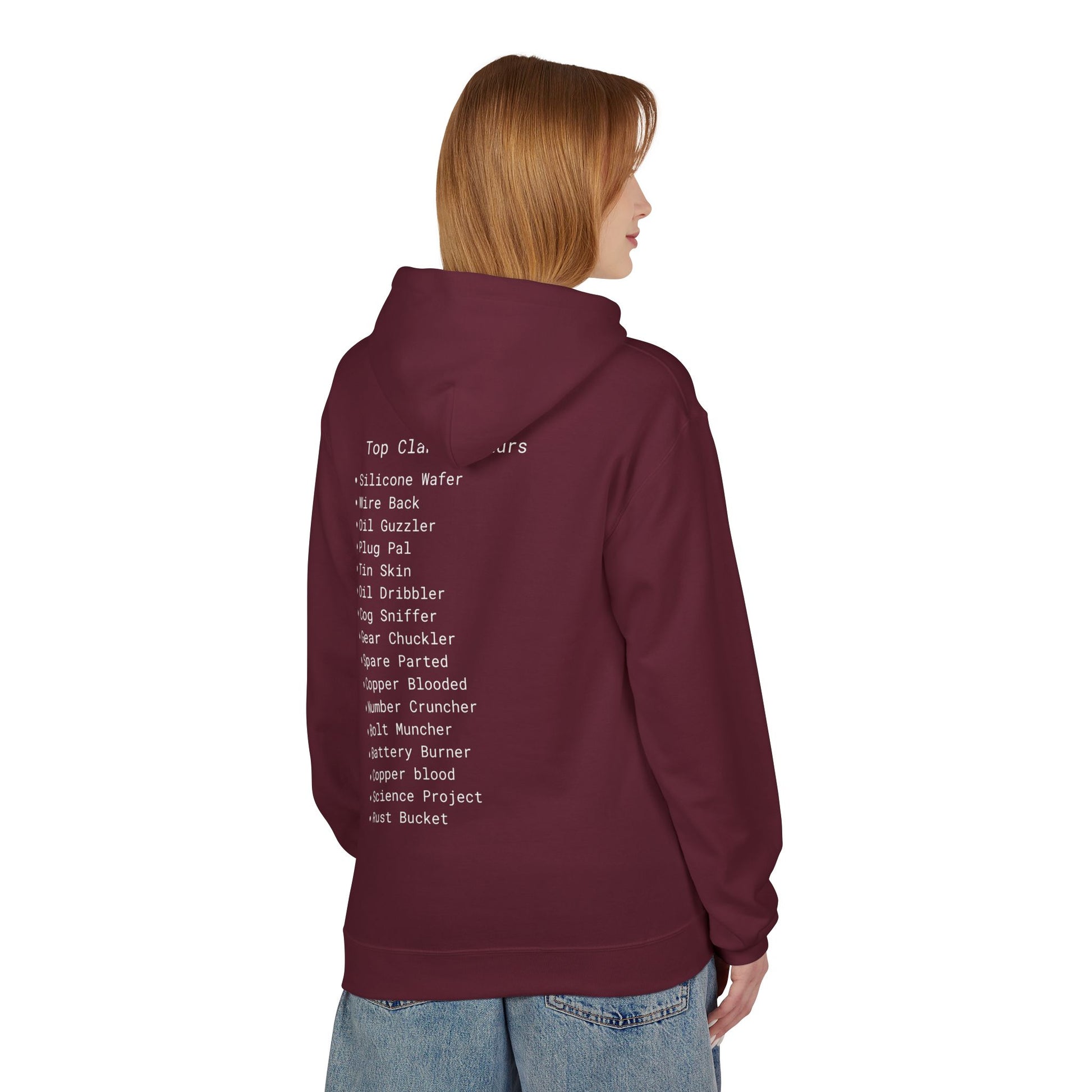 Comfortable Unisex Fleece Clanker Hoodie Mediumweight