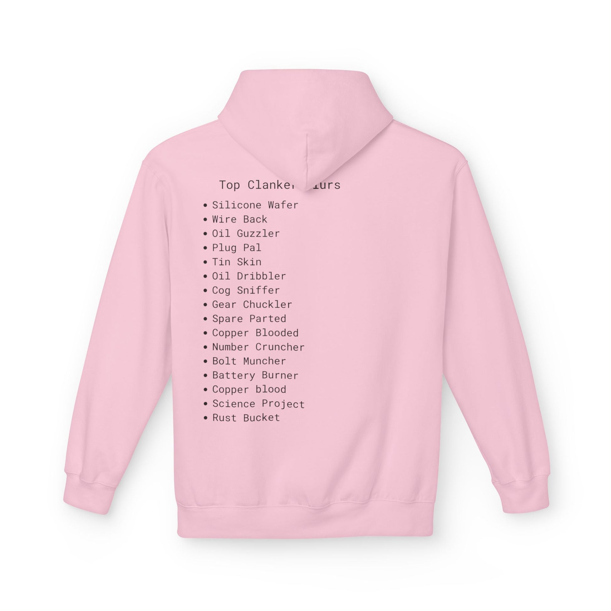 Comfortable Unisex Fleece Clanker Hoodie Mediumweight