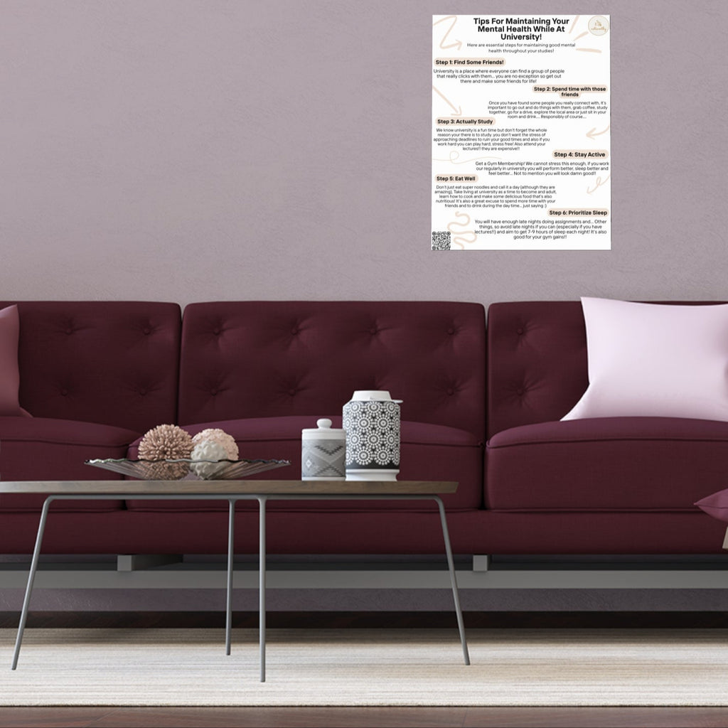 Mental Health Poster For University Students