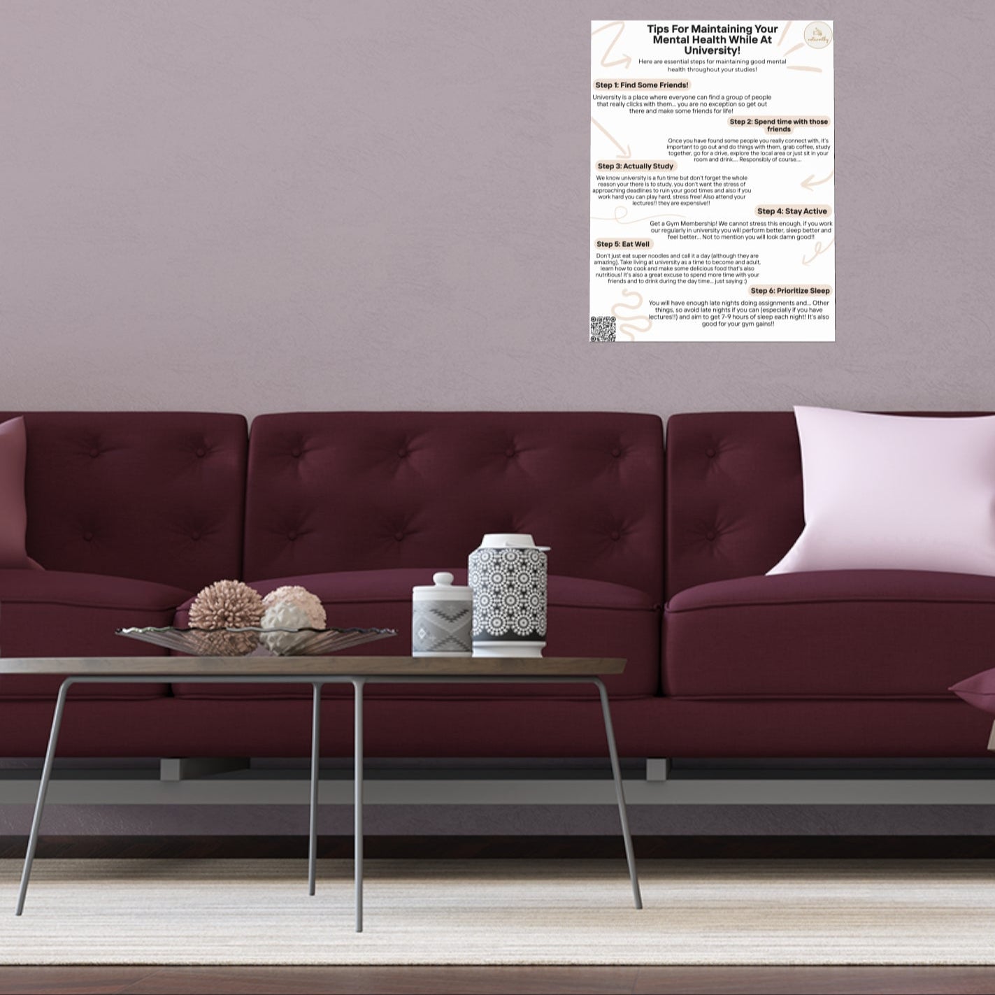 Mental Health Poster For University Students