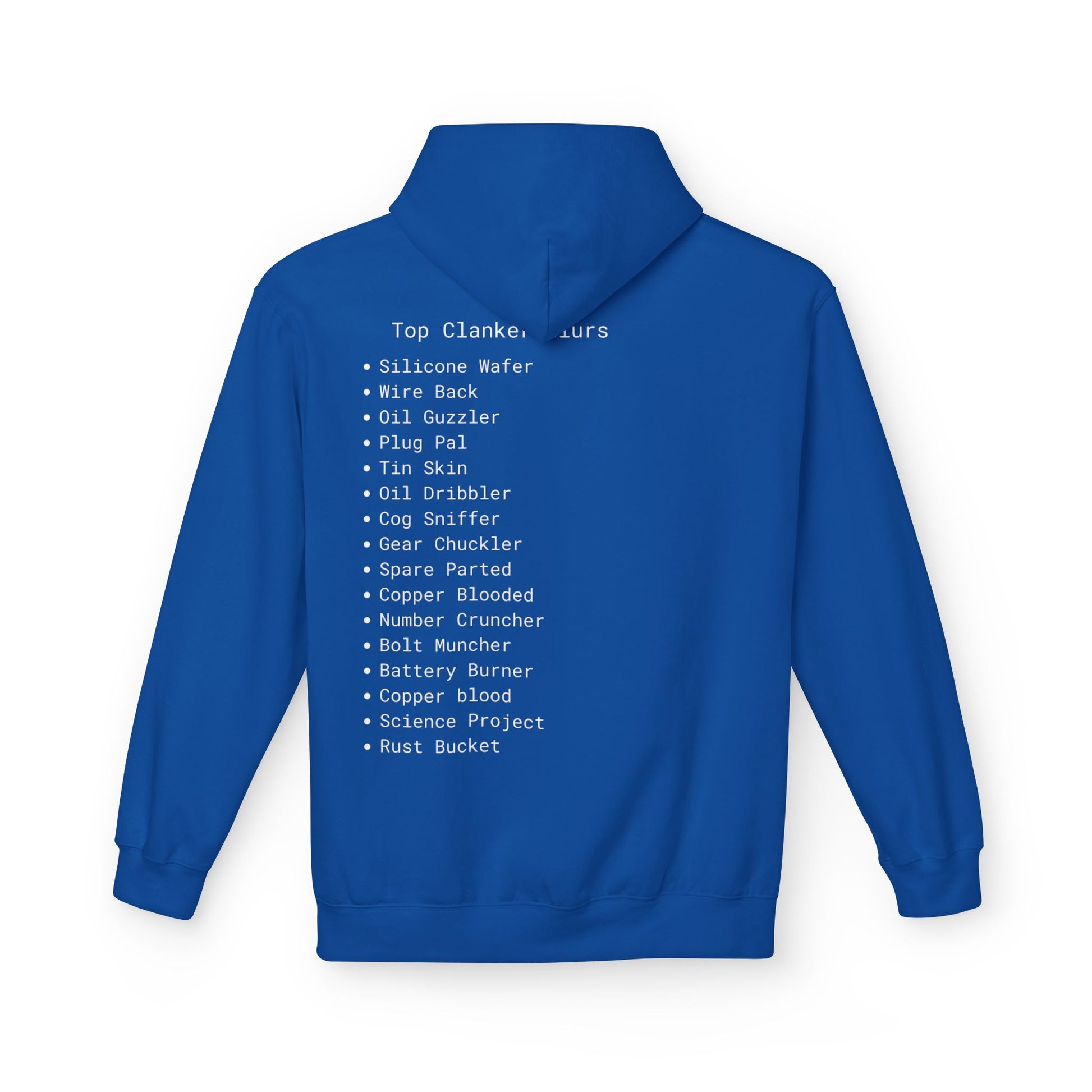 Comfortable Unisex Fleece Clanker Hoodie Mediumweight