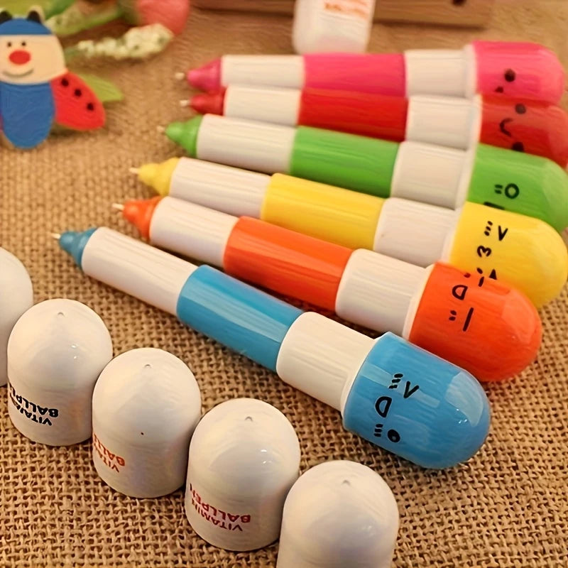 Super Cute Retractable Pill Pens