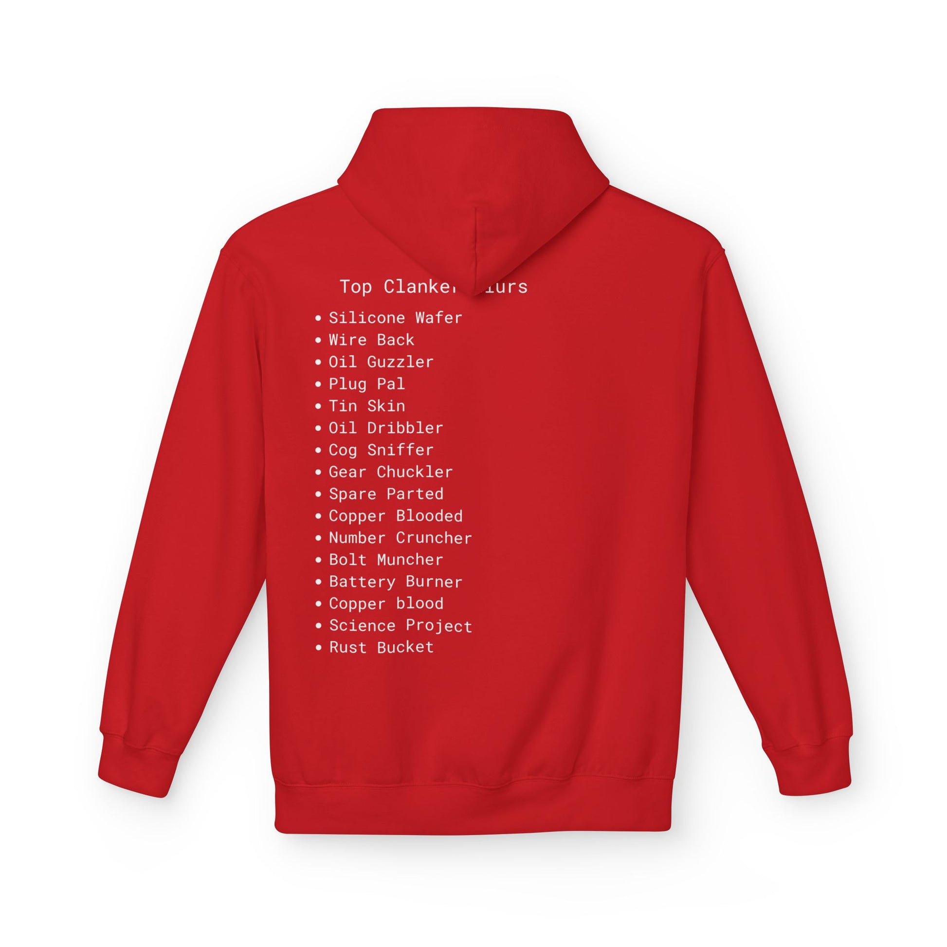 Comfortable Unisex Fleece Clanker Hoodie Mediumweight