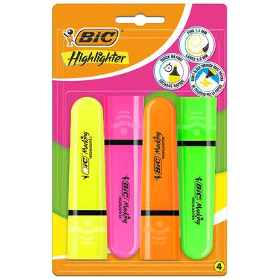 Bic Highlighter Set 4 Pack